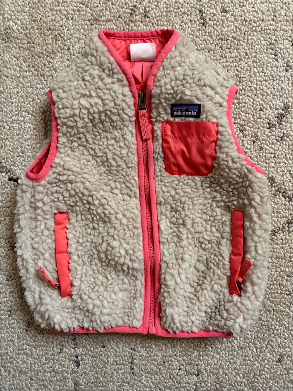 Patagonia Kids Cream Sherpa Vest (2T)